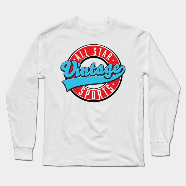 All star vintage sports Long Sleeve T-Shirt by nickemporium1